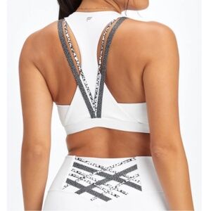 Fabletics Boost II High Waisted Capri Pants with Matching Sports Bra - Size S